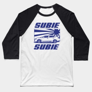 Subie blue print Baseball T-Shirt